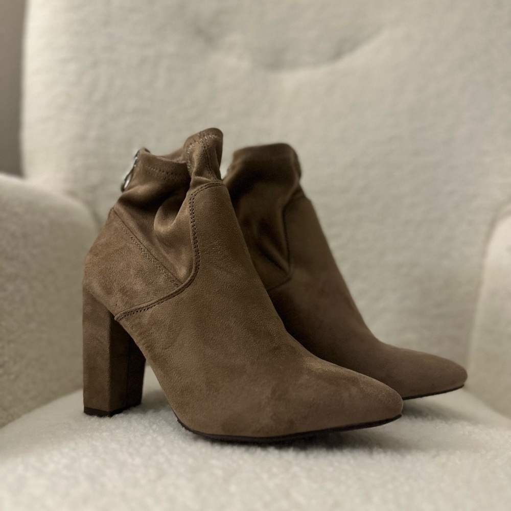 Suede booties